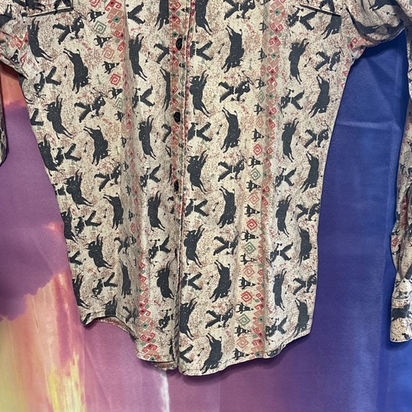 Vintage Rocky Mountain Clothing Western Shirt Womens XS Long Sleeve Button - Picture 4 of 7